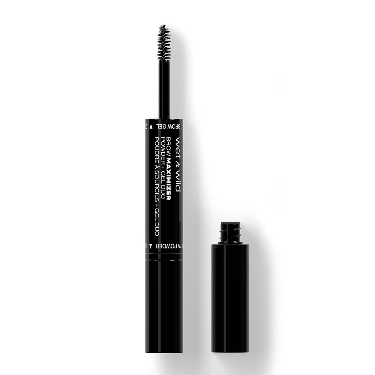 wet n wild Ultimate Brow | Brow Maximizer Powder + Gel Duo Ash Brown(Neutral Brown)