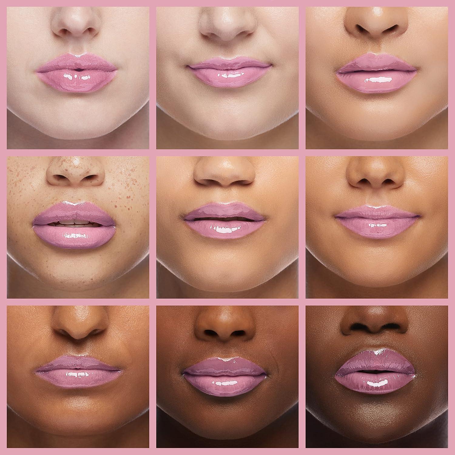 wet n wild MegaSlicks Lip Gloss, Ultra-Glossy, Vitamin-E Enriched, Ultra-Gloss High Shine Moisturizing, Cruelty-Free & Vegan – Sweet Glaze(Carded)