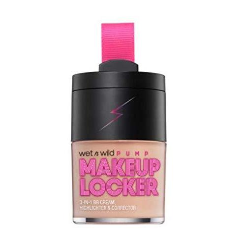 wet n wild Makeup Locker- 3-In-1 Sheer BB Cream, Highlighter & Corrector (174 Light)(light)