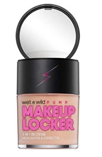 wet n wild Makeup Locker- 3-In-1 Sheer BB Cream, Highlighter & Corrector (174 Light)(light)