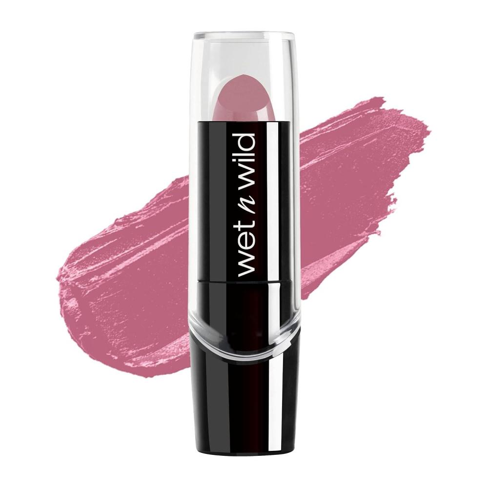 wet n wild Silk Finish Lipstick| Hydrating Lip Color| Rich Buildable Color| Will You Be With Me Pink, 0.13 Ounce (Pack of 1)(1 Count (Pack of 1))