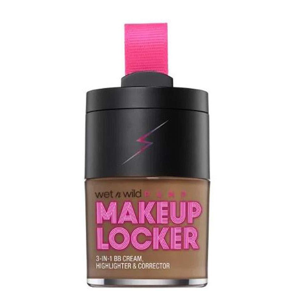 wet n wild Makeup Locker- 3-In-1 Sheer BB Cream, Highlighter & Corrector (174 Light)(deep)