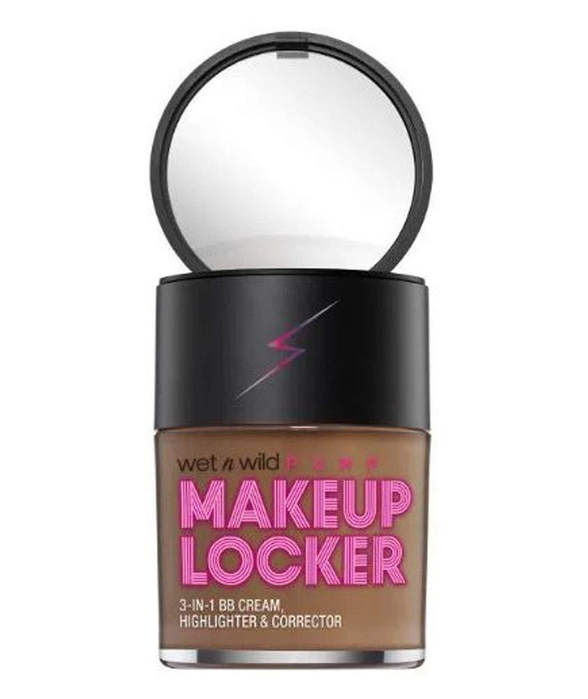 wet n wild Makeup Locker- 3-In-1 Sheer BB Cream, Highlighter & Corrector (174 Light)(deep)