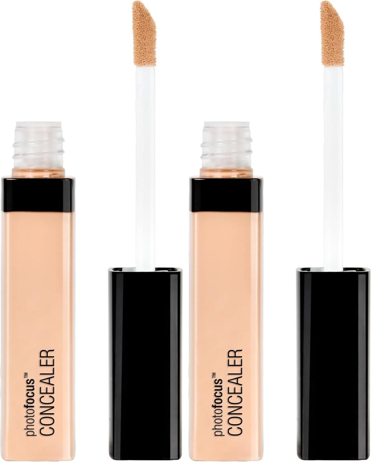 wet n wild Photo Focus Concealer, Med/Deep Tan, Under Eyes, Makeup, Blemish, Full Coverage, Lightweight(Light Ivory)