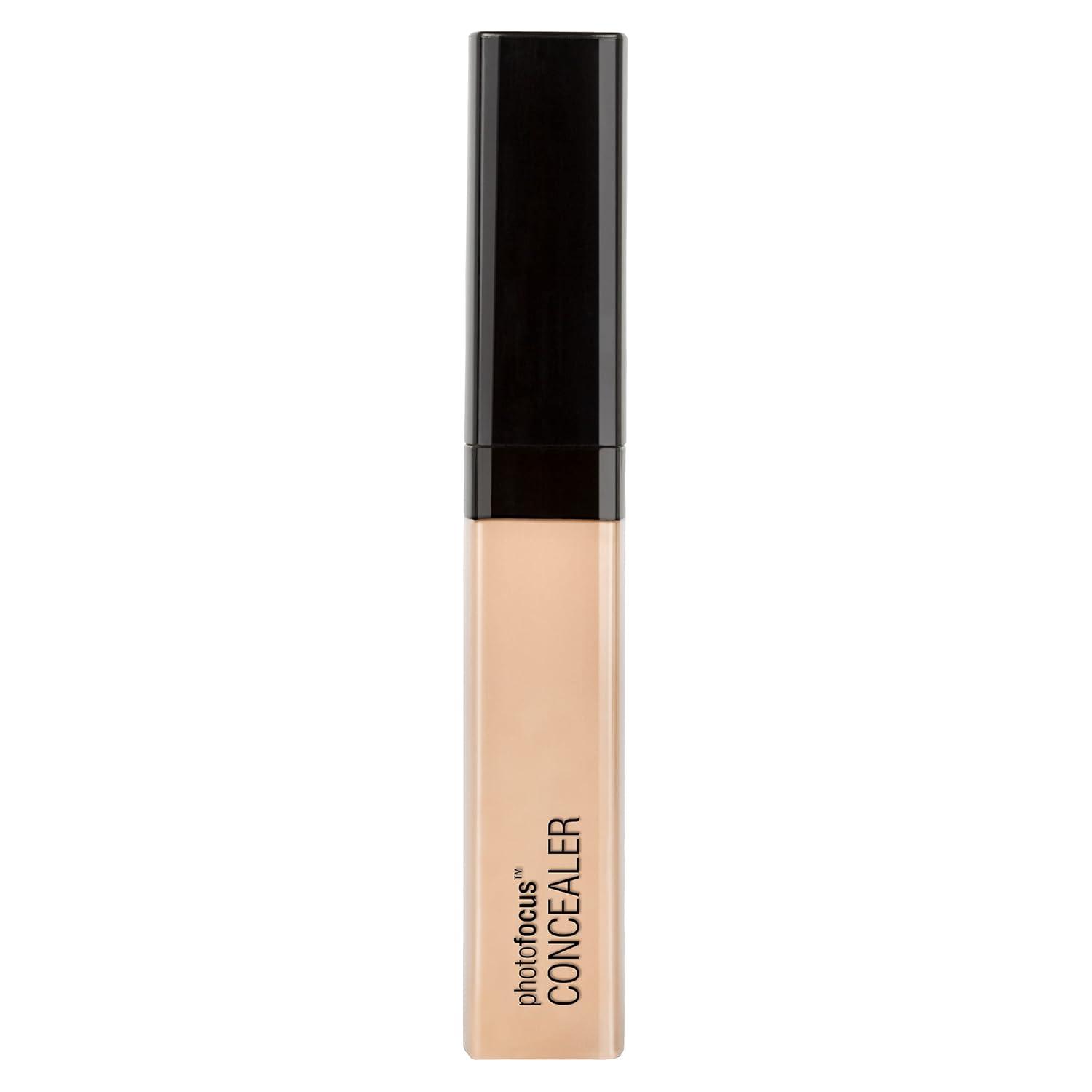 wet n wild Photo Focus Concealer, Med/Deep Tan, Under Eyes, Makeup, Blemish, Full Coverage, Lightweight(Light Ivory)
