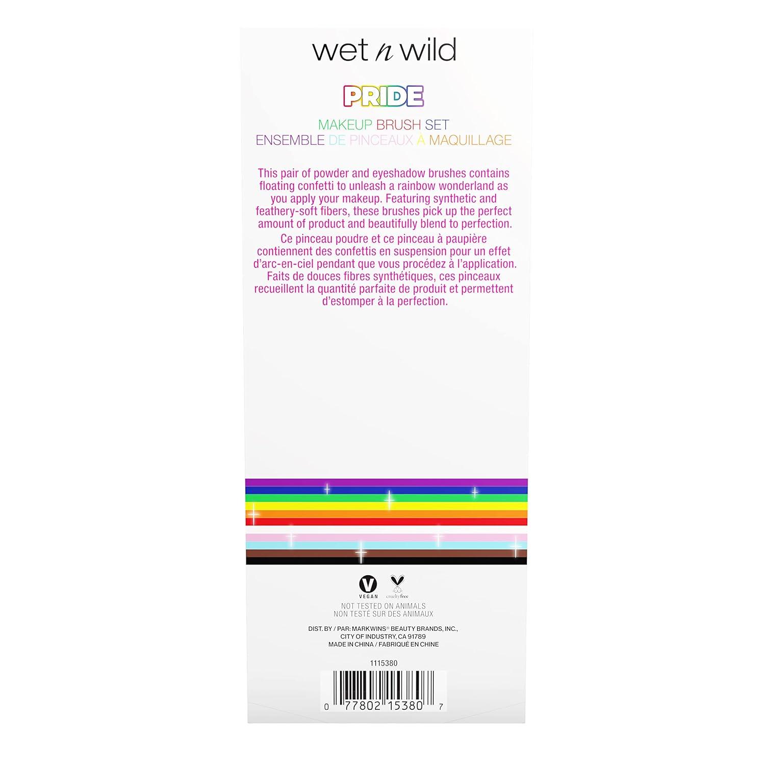 wet n wild PRIDE Makeup Brush Kit, Buildable & Blendable Multifunctional Seamless Application, Cruelty-Free & Vegan Feathery Soft Bristles