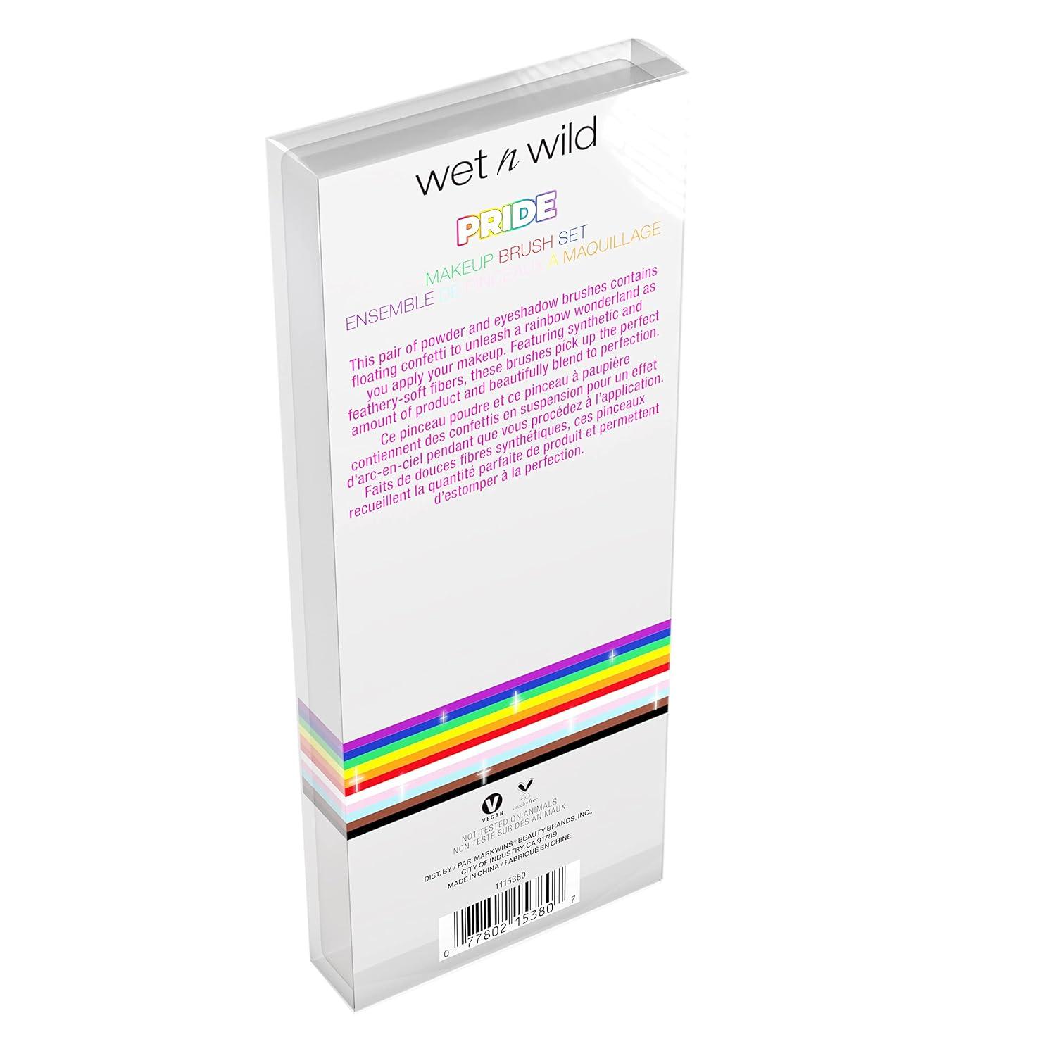 wet n wild PRIDE Makeup Brush Kit, Buildable & Blendable Multifunctional Seamless Application, Cruelty-Free & Vegan Feathery Soft Bristles