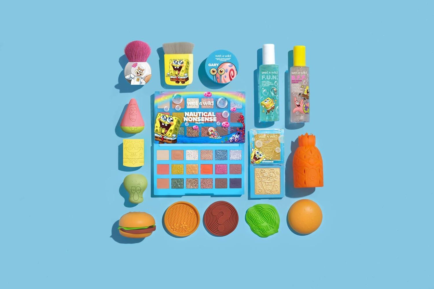 wet n wild House Sponge Case Bob Squarepants Makeup Tools Travel (1114229), Pineapple(1 Count (Pack of 1))
