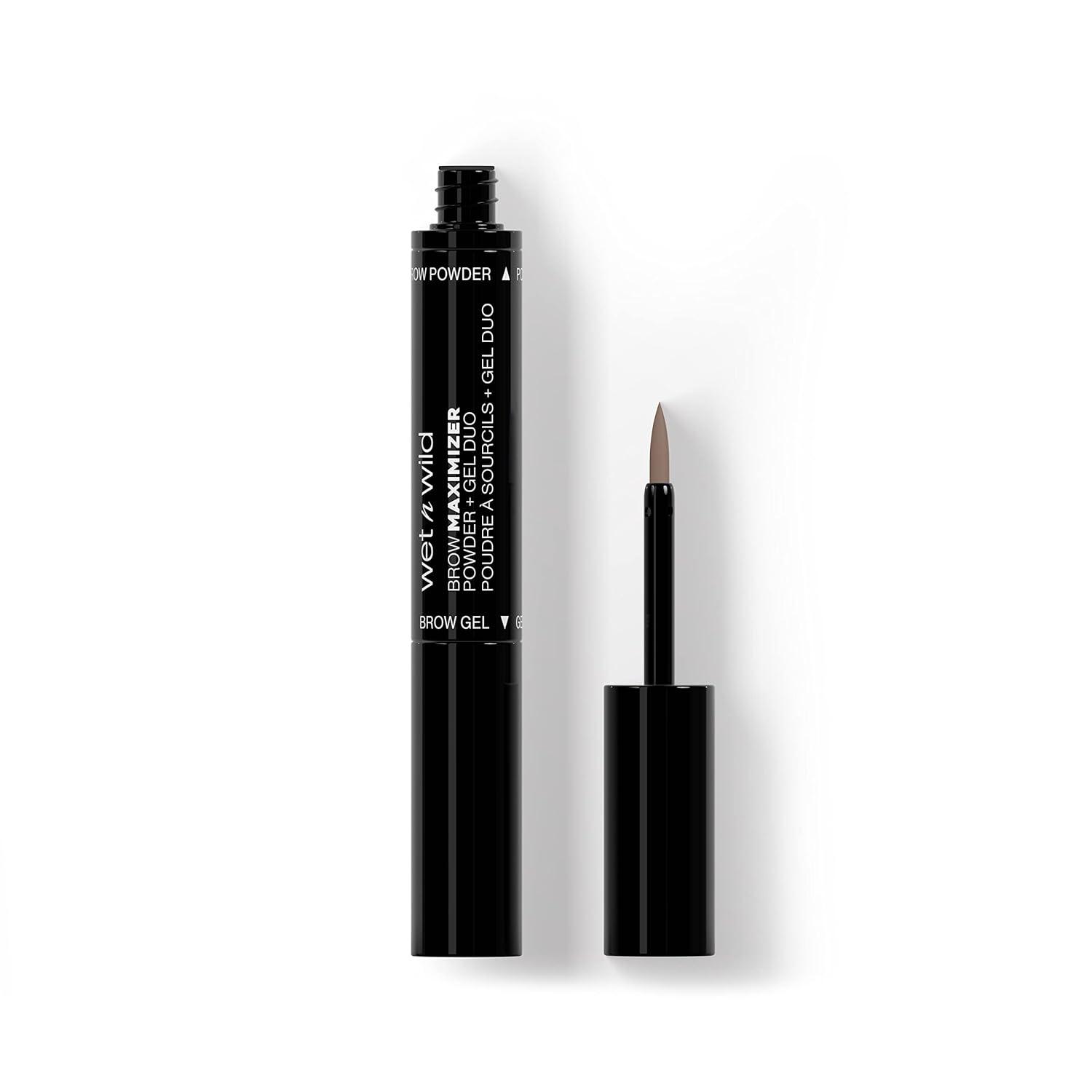 wet n wild Ultimate Brow | Brow Maximizer Powder + Gel Duo Ash Brown(Medium Brown)