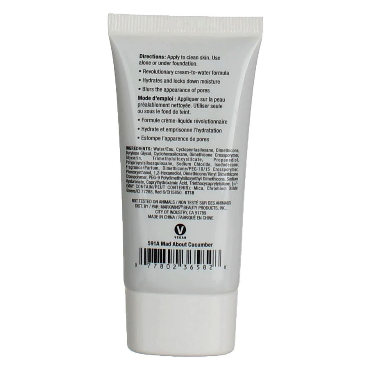 wet n wild Photo Focus Water Drop Primer, Lightweight Hydrating Primer with Hyaluronic Acid, Cruelty-Free & Gluten-Free – Cucumber(Cucumber)