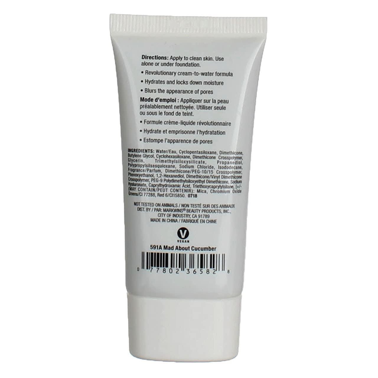 wet n wild Photo Focus Water Drop Primer, Lightweight Hydrating Primer with Hyaluronic Acid, Cruelty-Free & Gluten-Free – Cucumber(Cucumber)