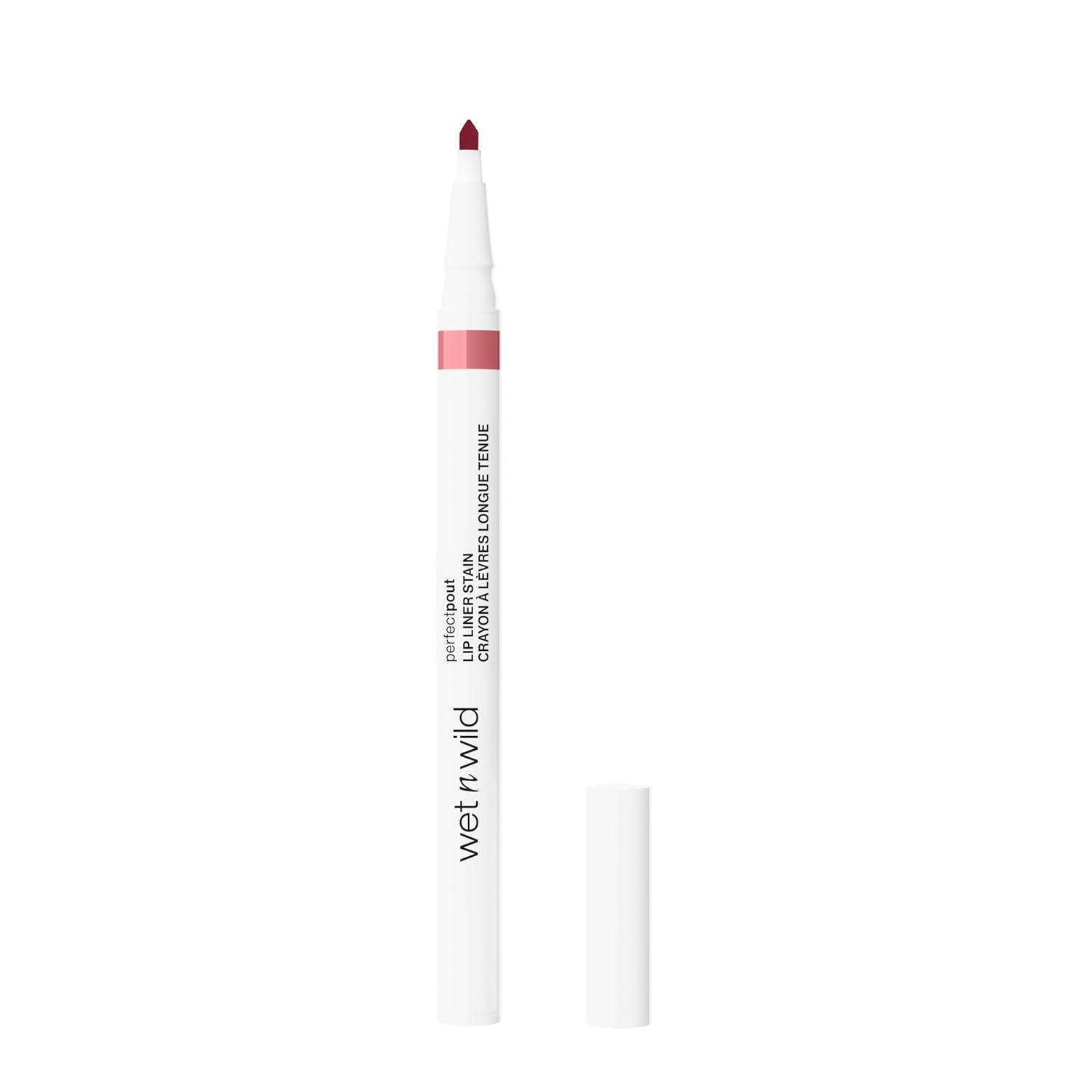 wet n wild Perfect Pout Matte Retractable Gel Lip Liner Pencil, Rich Creamy Long Lasting Color, Well-Defined and Flawless Application, Vegan & Cruelty-Free – Purple Lay Down the Mauves(I’m Blushing)