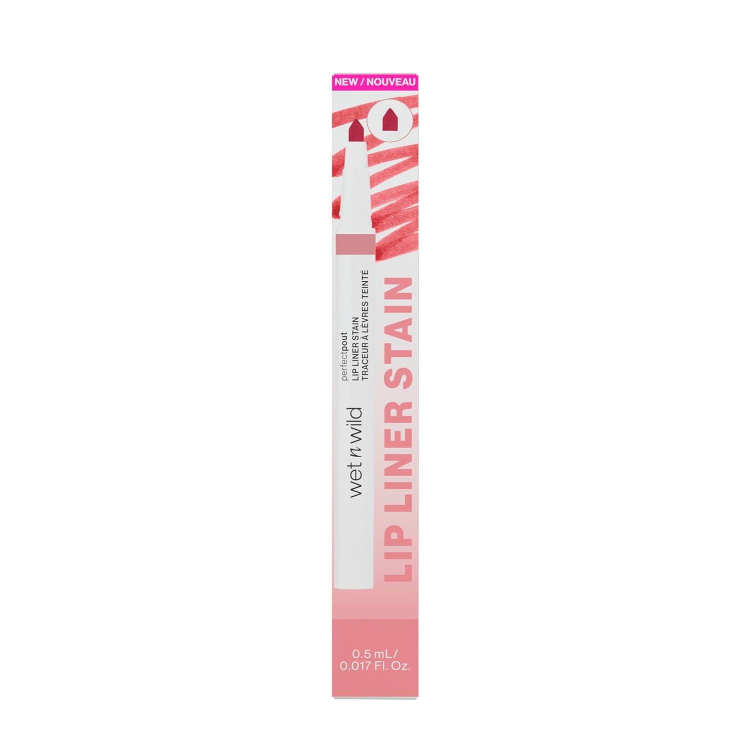 wet n wild Perfect Pout Matte Retractable Gel Lip Liner Pencil, Rich Creamy Long Lasting Color, Well-Defined and Flawless Application, Vegan & Cruelty-Free – Purple Lay Down the Mauves(I’m Blushing)
