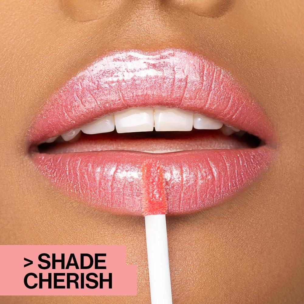 wet n wild MegaSlicks Lip Gloss, Ultra-Glossy, Vitamin-E Enriched, Ultra-Gloss High Shine Moisturizing, Cruelty-Free & Vegan – Berried Treasure(Carded)(Champagne Please)