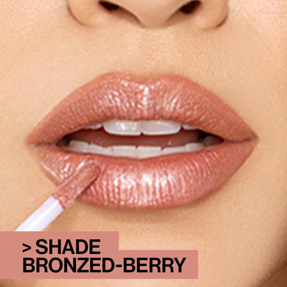 wet n wild MegaSlicks Lip Gloss, Ultra-Glossy, Vitamin-E Enriched, Ultra-Gloss High Shine Moisturizing, Cruelty-Free & Vegan – Berried Treasure(Carded)(Champagne Please)