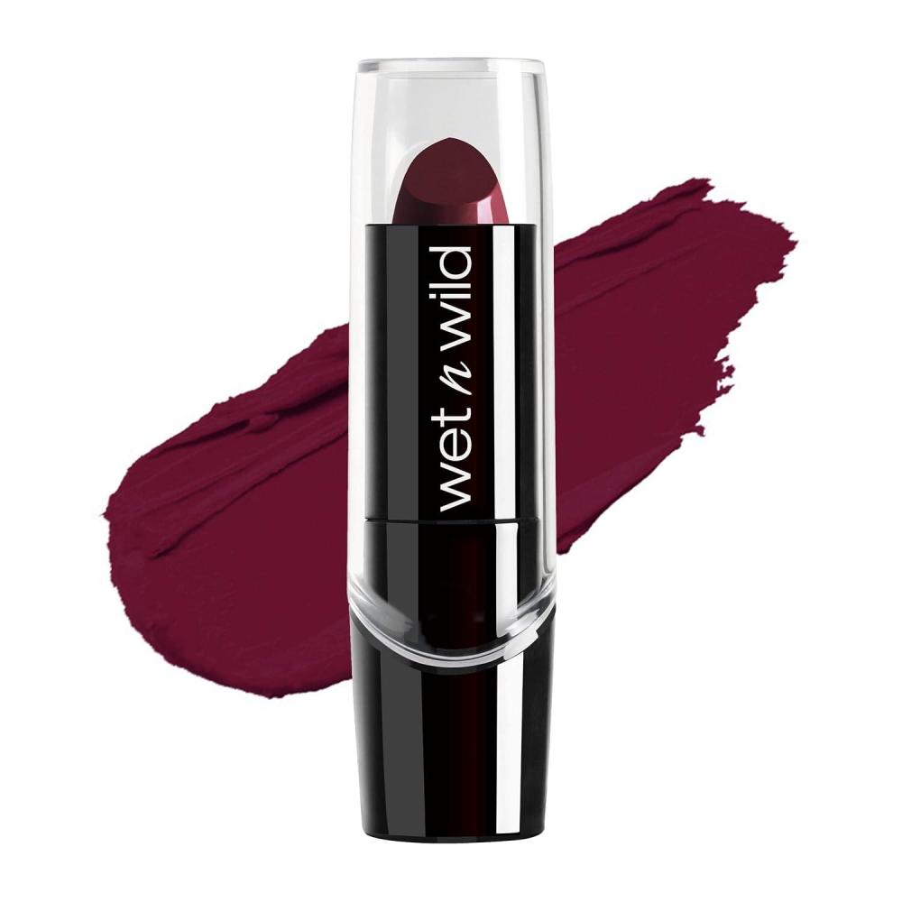 wet n wild Silk Finish Lipstick, Hydrating Rich Buildable Lip Color, Formulated with Vitamins A,E, & Macadamia for Ultimate Hydration, Cruelty-Free & Vegan – Hot Red(Blind Date)
