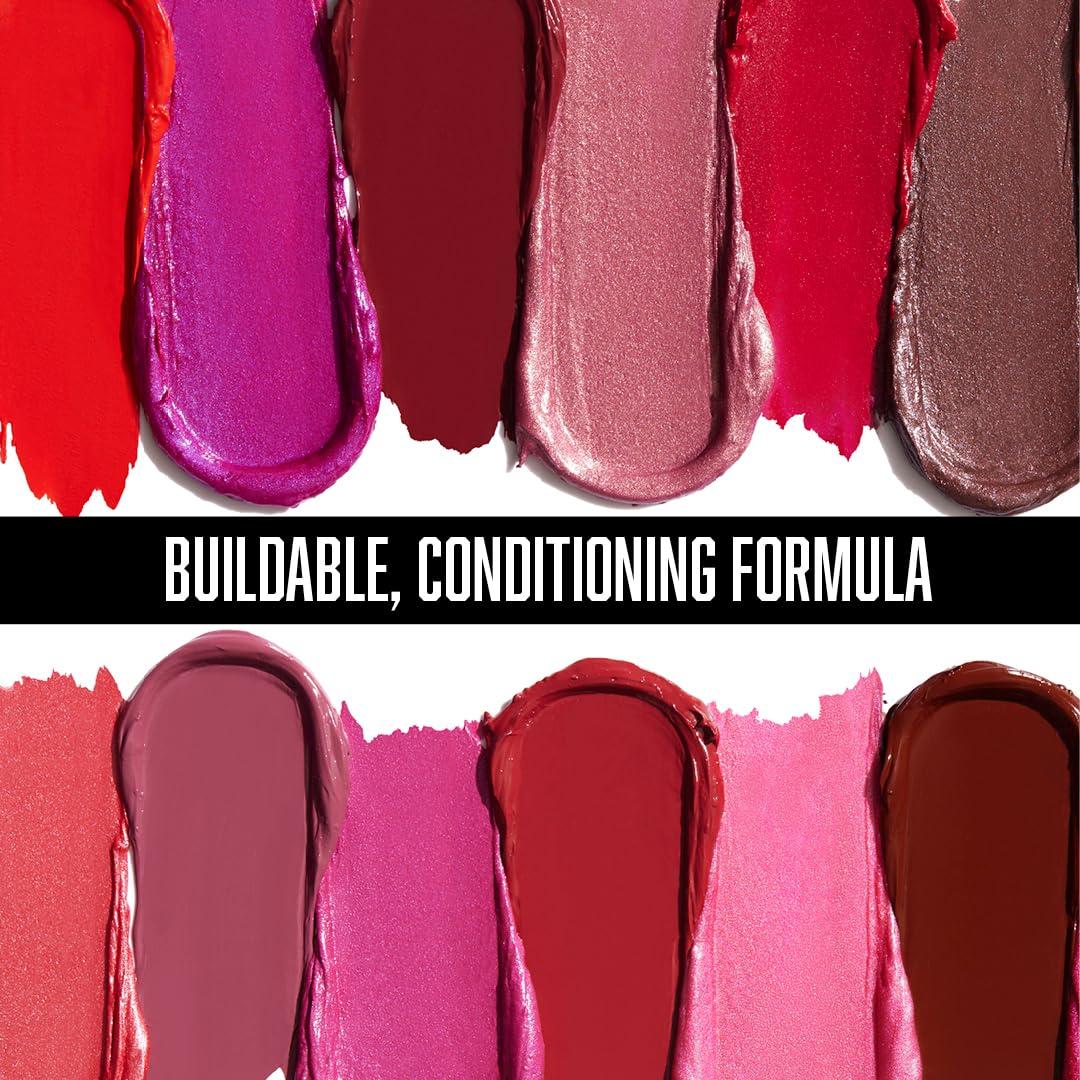 wet n wild Silk Finish Lipstick, Hydrating Rich Buildable Lip Color, Formulated with Vitamins A,E, & Macadamia for Ultimate Hydration, Cruelty-Free & Vegan – Hot Red(Blind Date)