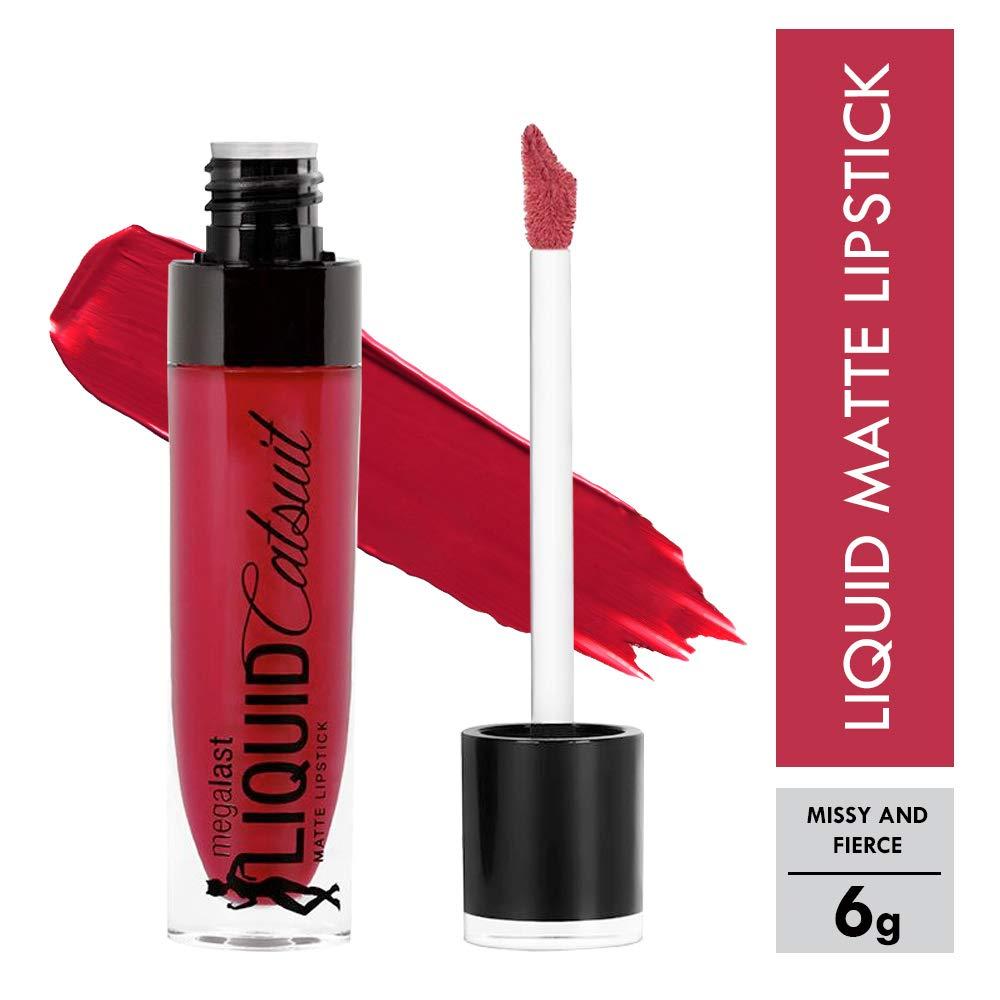 wet n wild Megalast Catsuit Matte Liquid Lipstick, Red Give Me Mocha | Lip Color Makeup | Moisturizing | Creamy | Smudge Proof(Missy & Fierce)