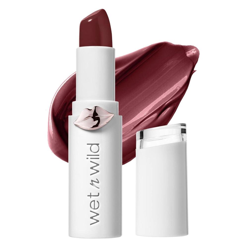 wet n wild Mega Last High-Shine Lipstick Lip Color, Infused with Seed Oils For a Nourishing High-Shine, Buildable & Blendable Creamy Color, Cruelty-Free & Vegan – Pinky Ring(Raining Rubies)