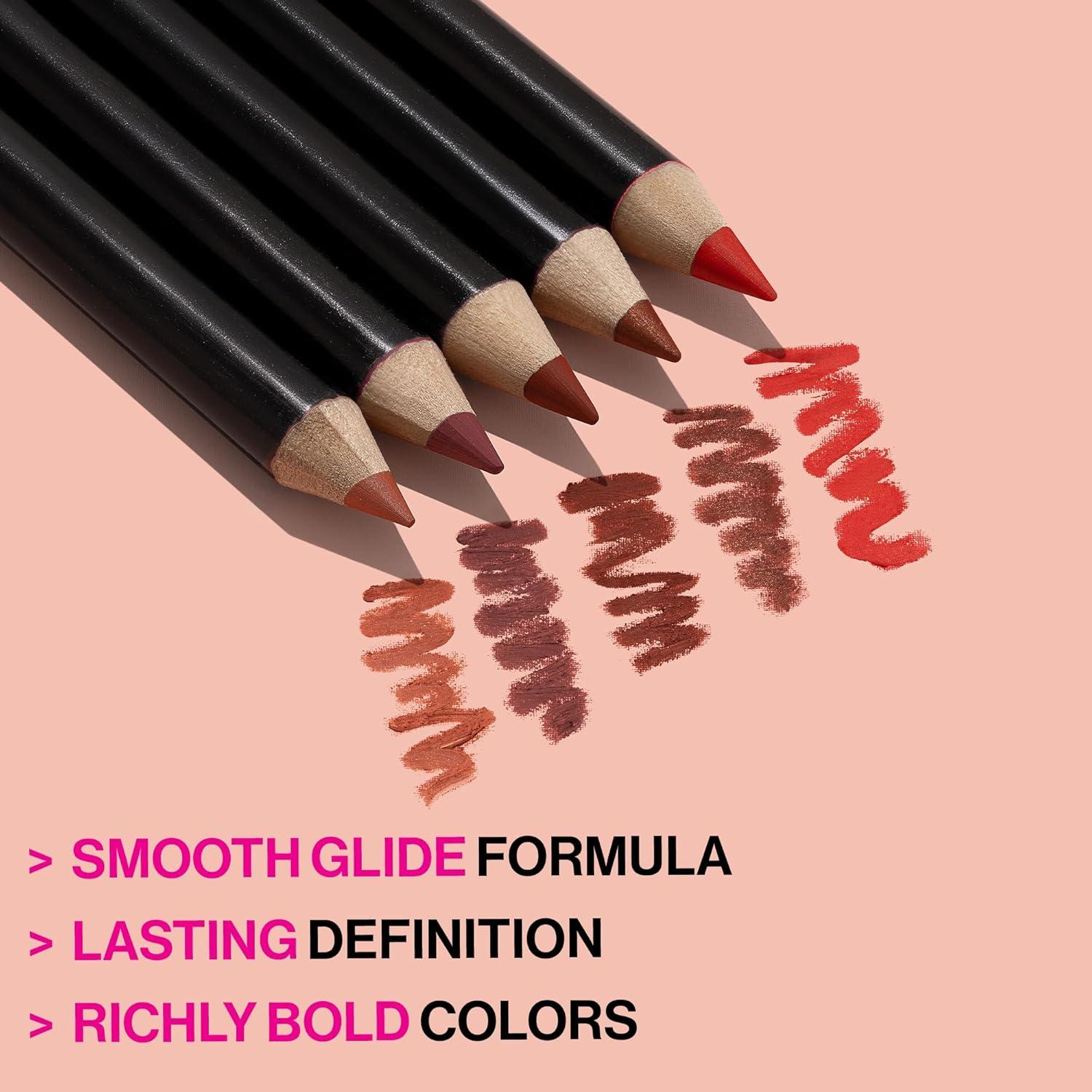 Lip Liner Pencil By Wet n Wild Color Icon Lip Color Makeup, Brandy Wine(Fab Fuchsia)
