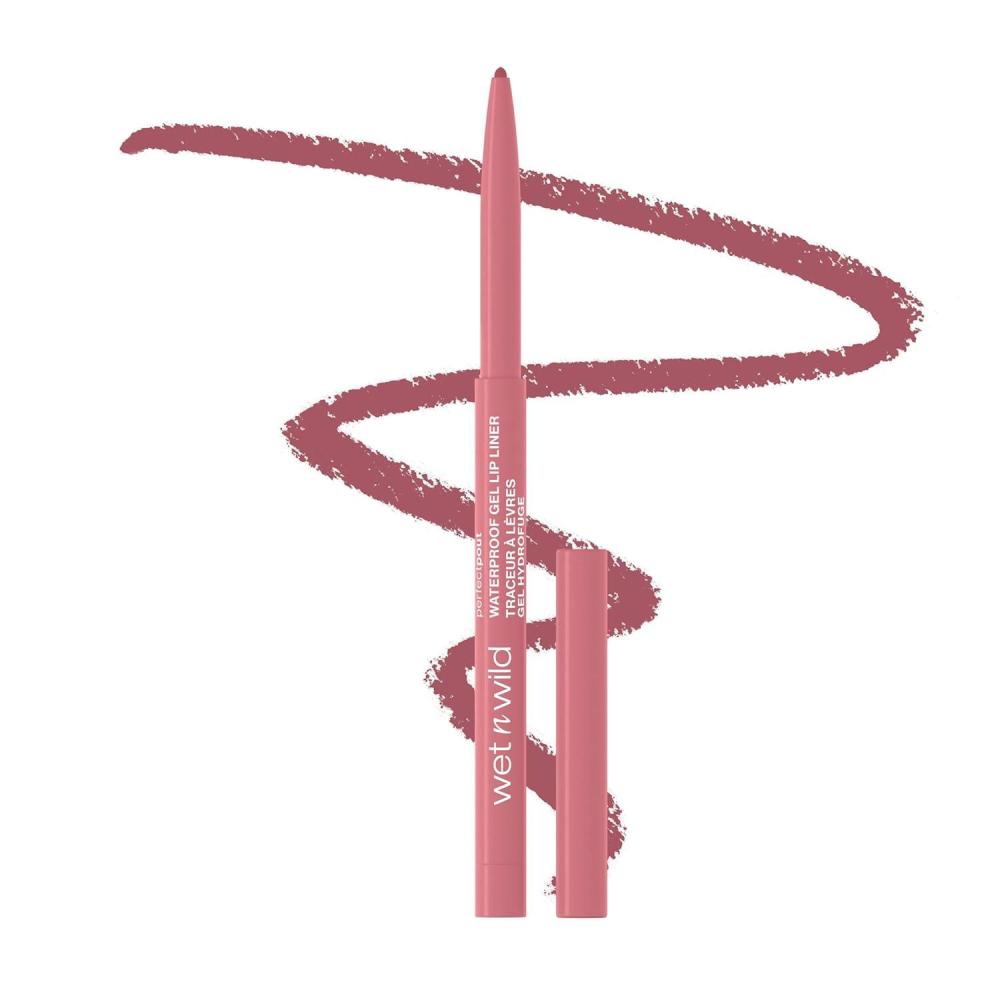 wet n wild Perfect Pout Matte Retractable Gel Lip Liner Pencil, Rich Creamy Long Lasting Color, Well-Defined and Flawless Application, Vegan & Cruelty-Free – Purple Lay Down the Mauves(Lay Down the Mauves)