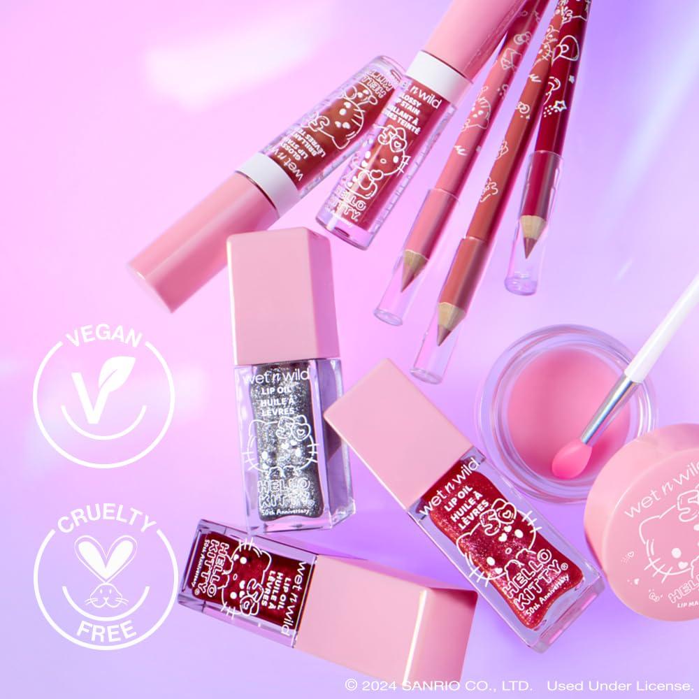wet n wild Lip Oil – Lightweight, Non-Sticky, Hydrating & Nourishing Formula with 7 Conditioning Oils, Vegan & Cruelty-Free – Cedar Rose(Magic Apple)