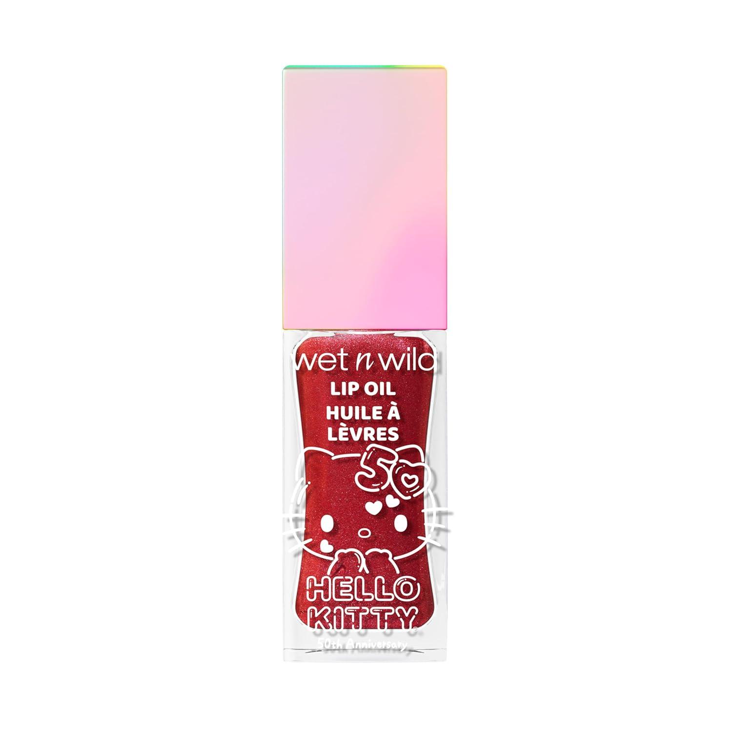 wet n wild Lip Oil – Lightweight, Non-Sticky, Hydrating & Nourishing Formula with 7 Conditioning Oils, Vegan & Cruelty-Free – Cedar Rose(Magic Apple)