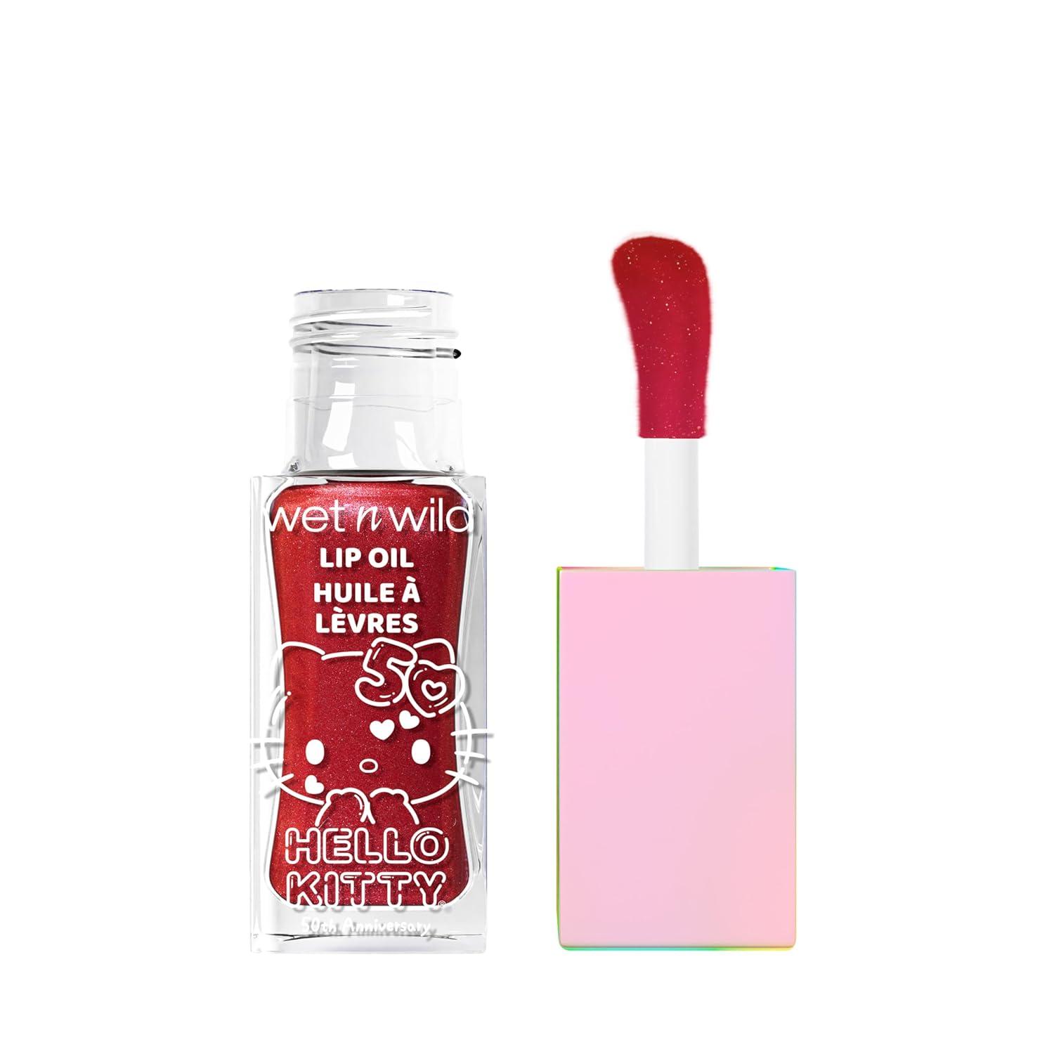 wet n wild Lip Oil – Lightweight, Non-Sticky, Hydrating & Nourishing Formula with 7 Conditioning Oils, Vegan & Cruelty-Free – Cedar Rose(Magic Apple)