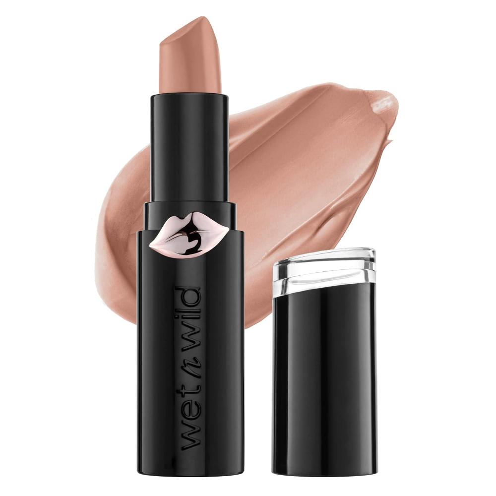 wet n wild Mega Last Matte Lip Color, Semi Matte Hyaluronic Acid Infused, Long Lasting Full Coverage for a Nourishing Pout, Cruelty-Free & Vegan – Cinnamon Spice(Never Nude)