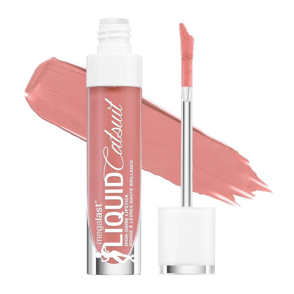 wet n wild Megalast Catsuit Matte Liquid Lipstick, Red Give Me Mocha | Lip Color Makeup | Moisturizing | Creamy | Smudge Proof(Pink Peach Stole My Look)