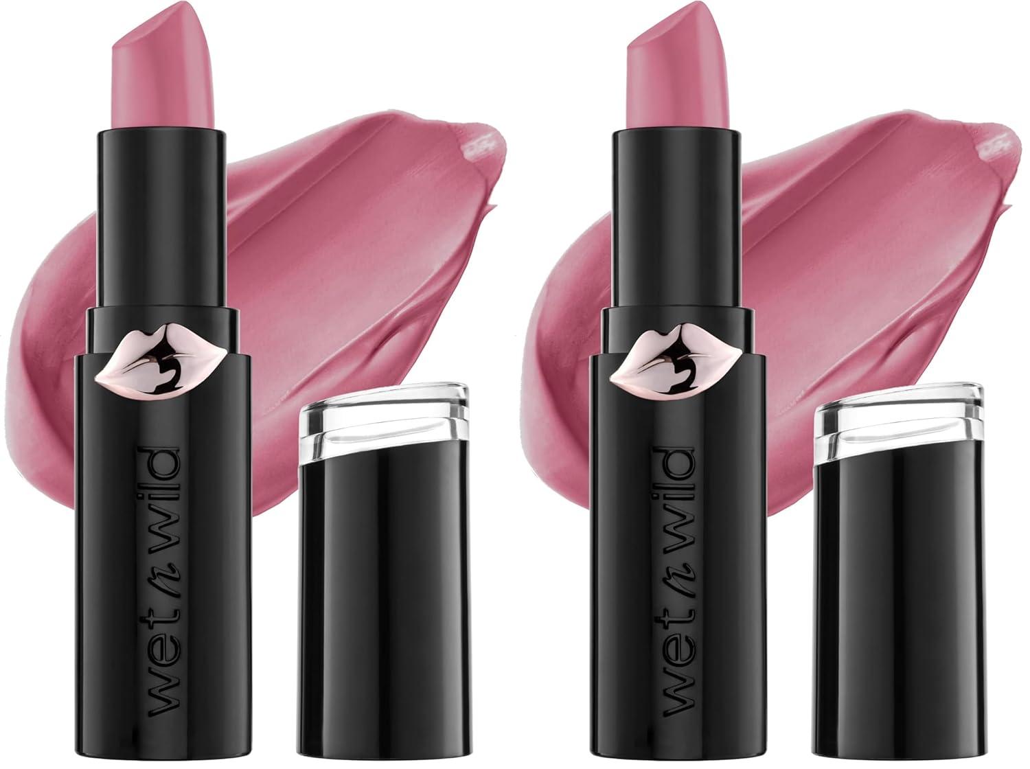 wet n wild Mega Last Matte Lip Color, Semi Matte Hyaluronic Acid Infused, Long Lasting Full Coverage for a Nourishing Pout, Cruelty-Free & Vegan – Cinnamon Spice(Mauve Outta Here)