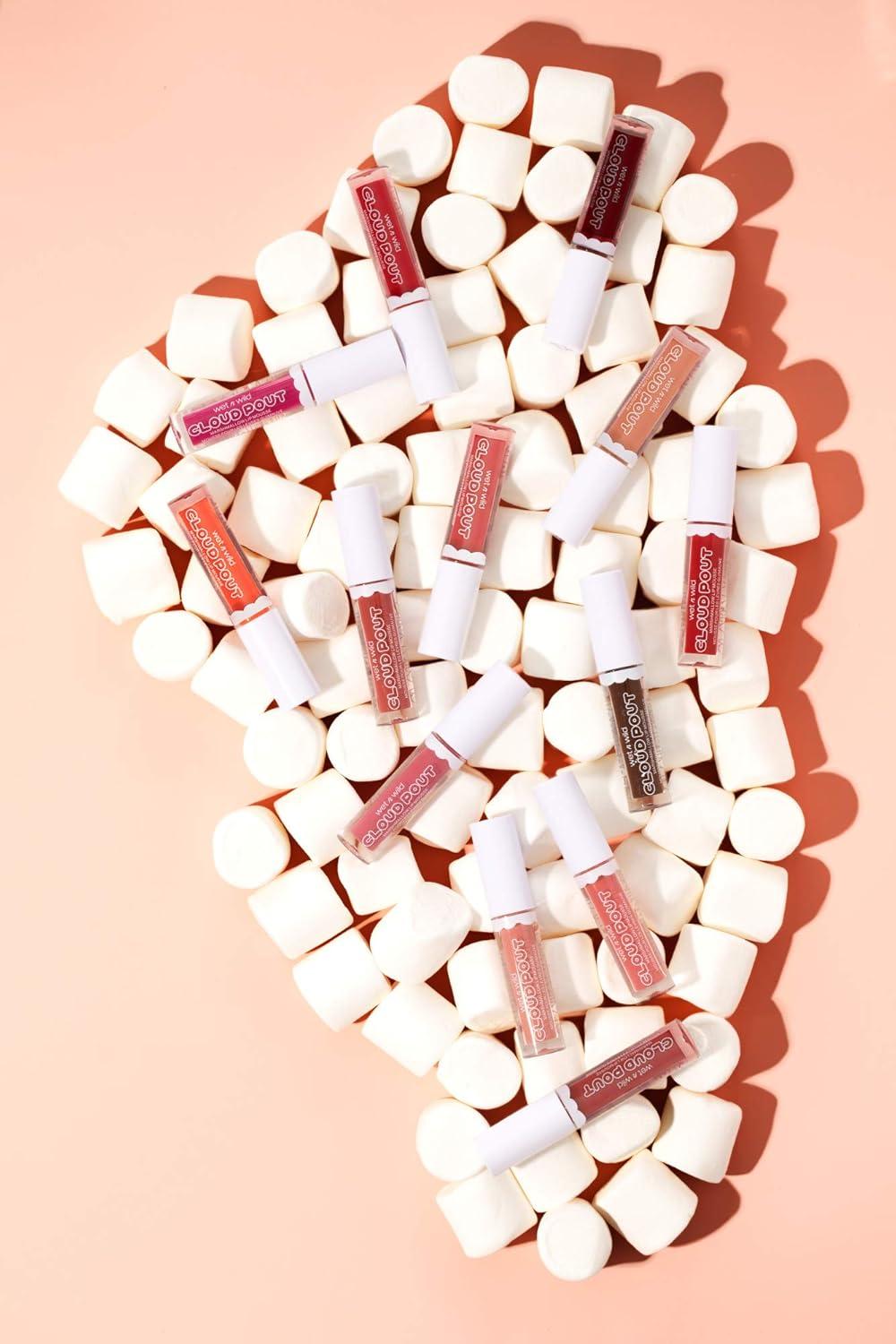 wet n wild Lip Cream Cloud Pout w/Marshmallow, Pink Girl, You’re Whipped | Argan Oil | Vitamin E | Marshmallow Flavored(Hot Pink Candy Wasted)