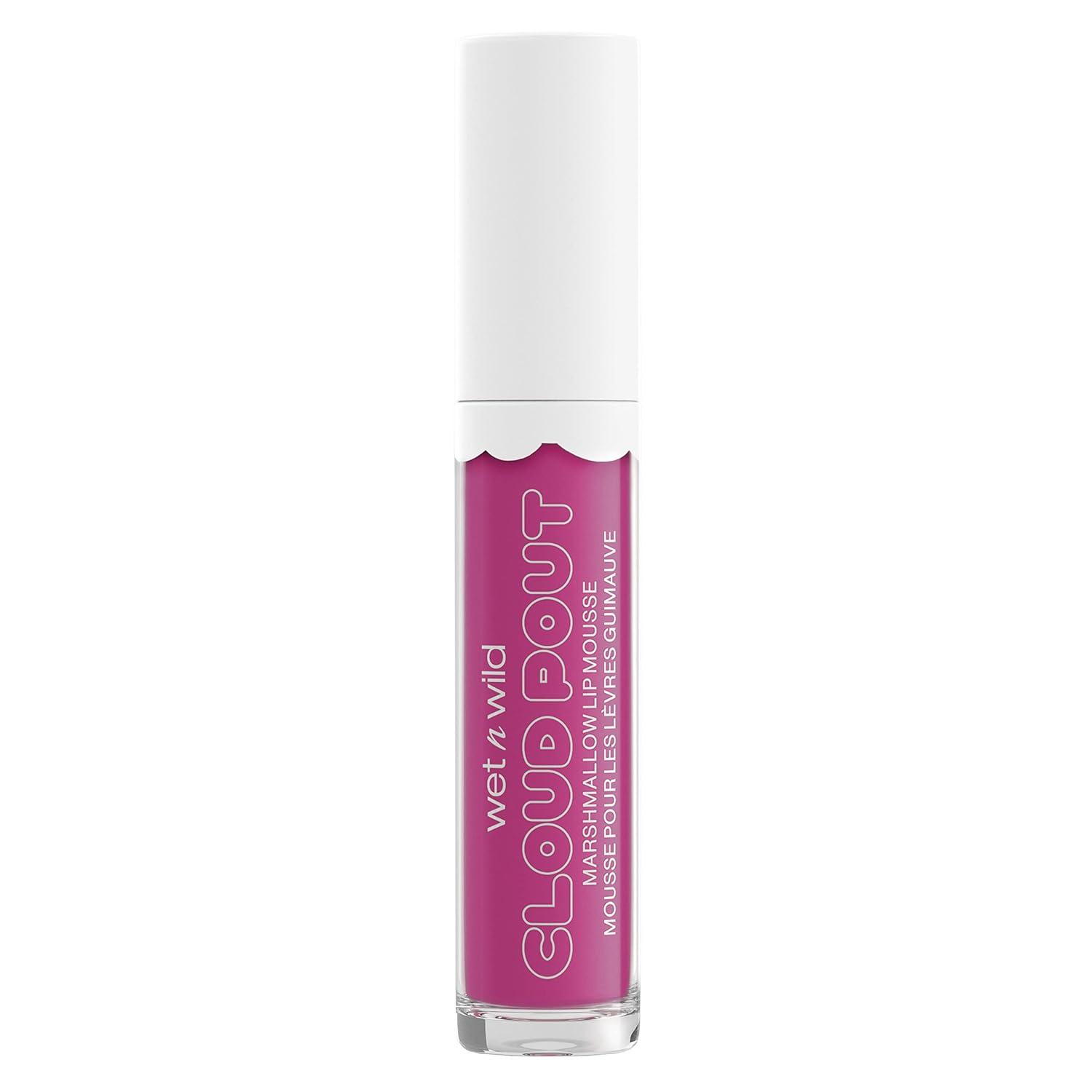 wet n wild Lip Cream Cloud Pout w/Marshmallow, Pink Girl, You’re Whipped | Argan Oil | Vitamin E | Marshmallow Flavored(Hot Pink Candy Wasted)