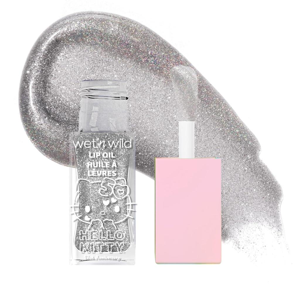 wet n wild Lip Oil – Lightweight, Non-Sticky, Hydrating & Nourishing Formula with 7 Conditioning Oils, Vegan & Cruelty-Free – Cedar Rose(Diamond Bow)
