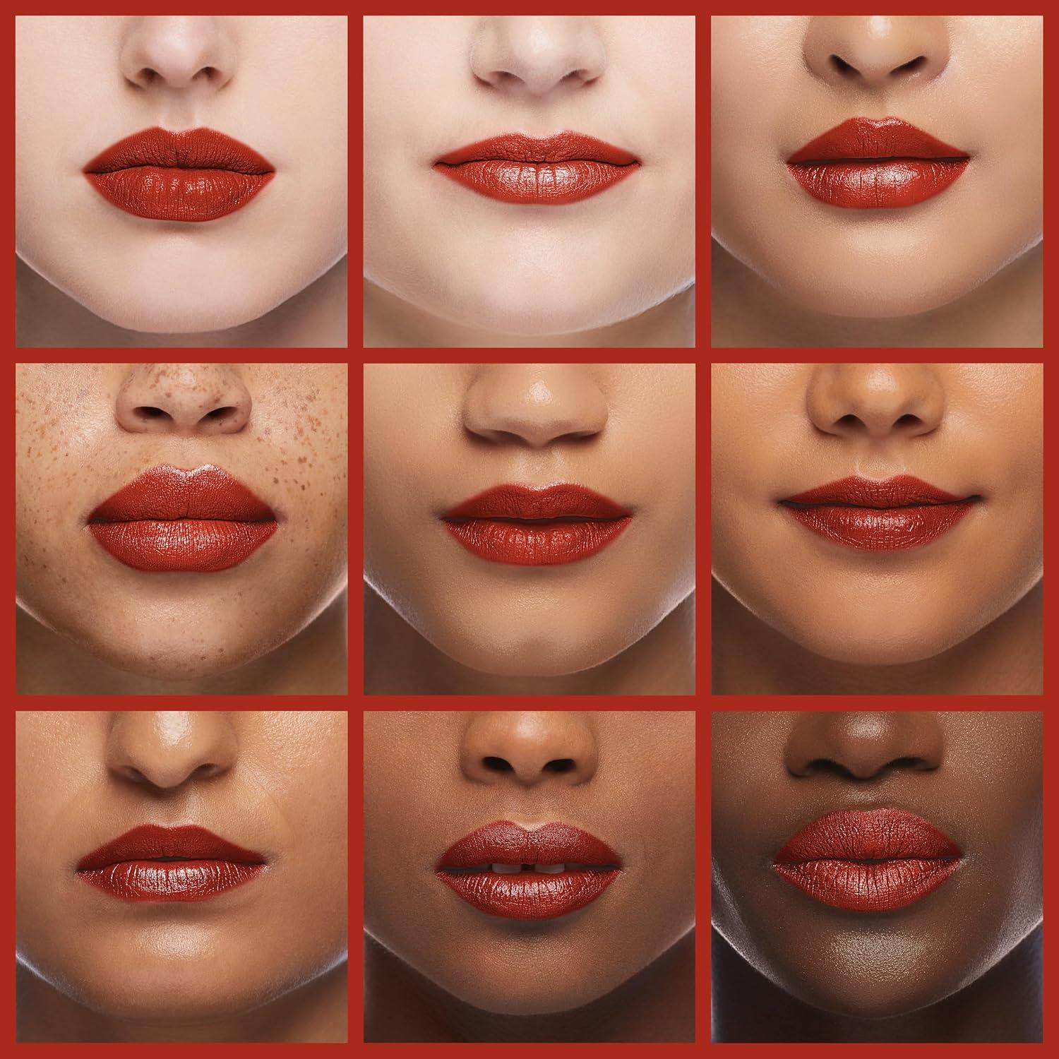 wet n wild Silk Finish Lipstick, Hydrating Rich Buildable Lip Color, Formulated with Vitamins A,E, & Macadamia for Ultimate Hydration, Cruelty-Free & Vegan – Hot Red(Cherry Frost)