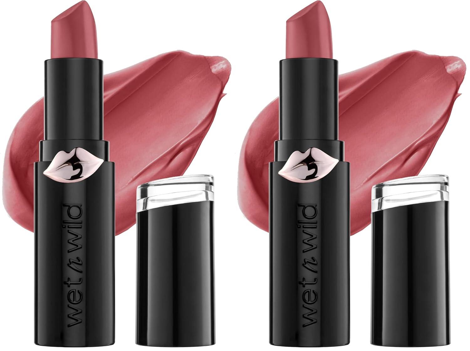wet n wild Mega Last Matte Lip Color, Semi Matte Hyaluronic Acid Infused, Long Lasting Full Coverage for a Nourishing Pout, Cruelty-Free & Vegan – Cinnamon Spice(Wine Room)