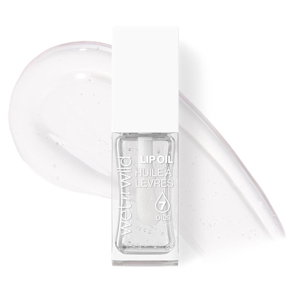 wet n wild Lip Oil – Lightweight, Non-Sticky, Hydrating & Nourishing Formula with 7 Conditioning Oils, Vegan & Cruelty-Free – Cedar Rose(Crystal Ball)