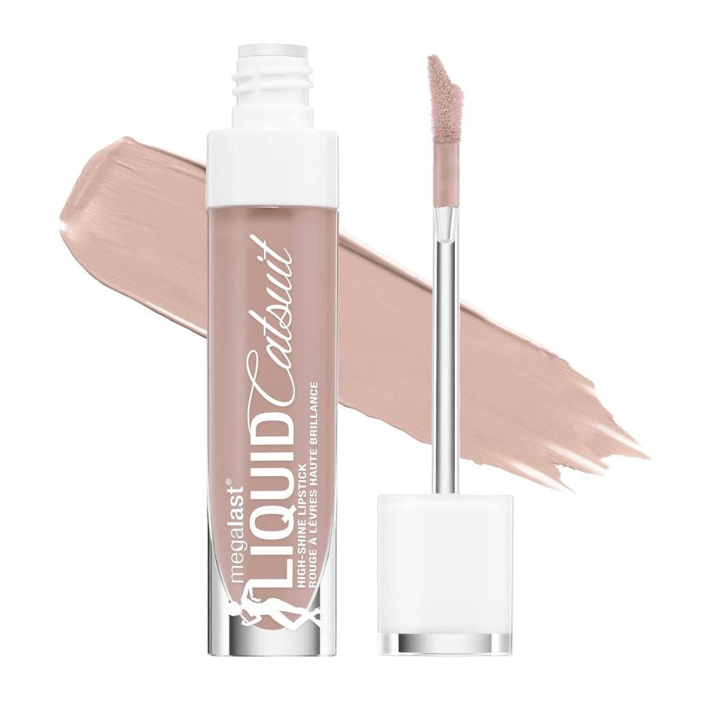 wet n wild Megalast Catsuit Matte Liquid Lipstick, Red Give Me Mocha | Lip Color Makeup | Moisturizing | Creamy | Smudge Proof(Caught You Bare-Naked)