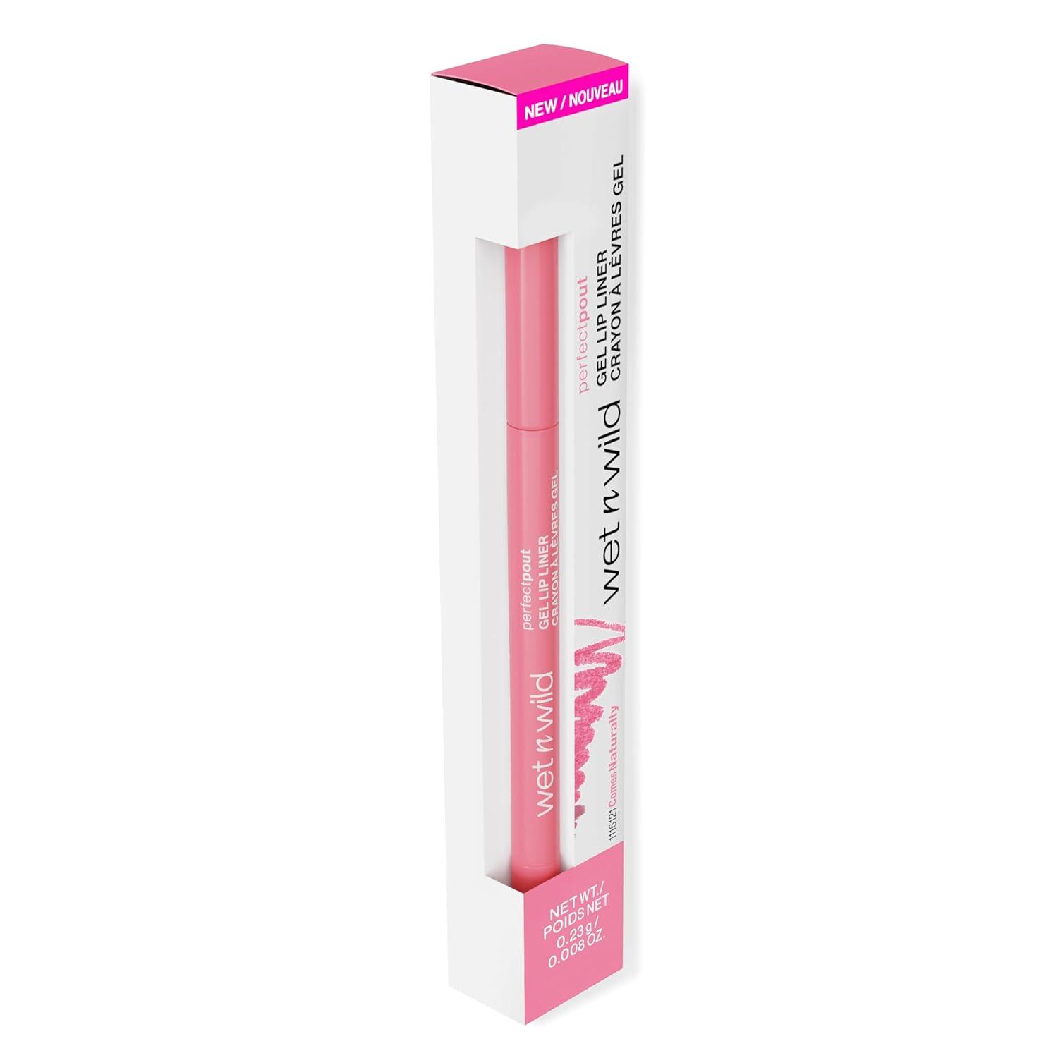 wet n wild Perfect Pout Matte Retractable Gel Lip Liner Pencil, Rich Creamy Long Lasting Color, Well-Defined and Flawless Application, Vegan & Cruelty-Free – Purple Lay Down the Mauves(Comes Naturally)
