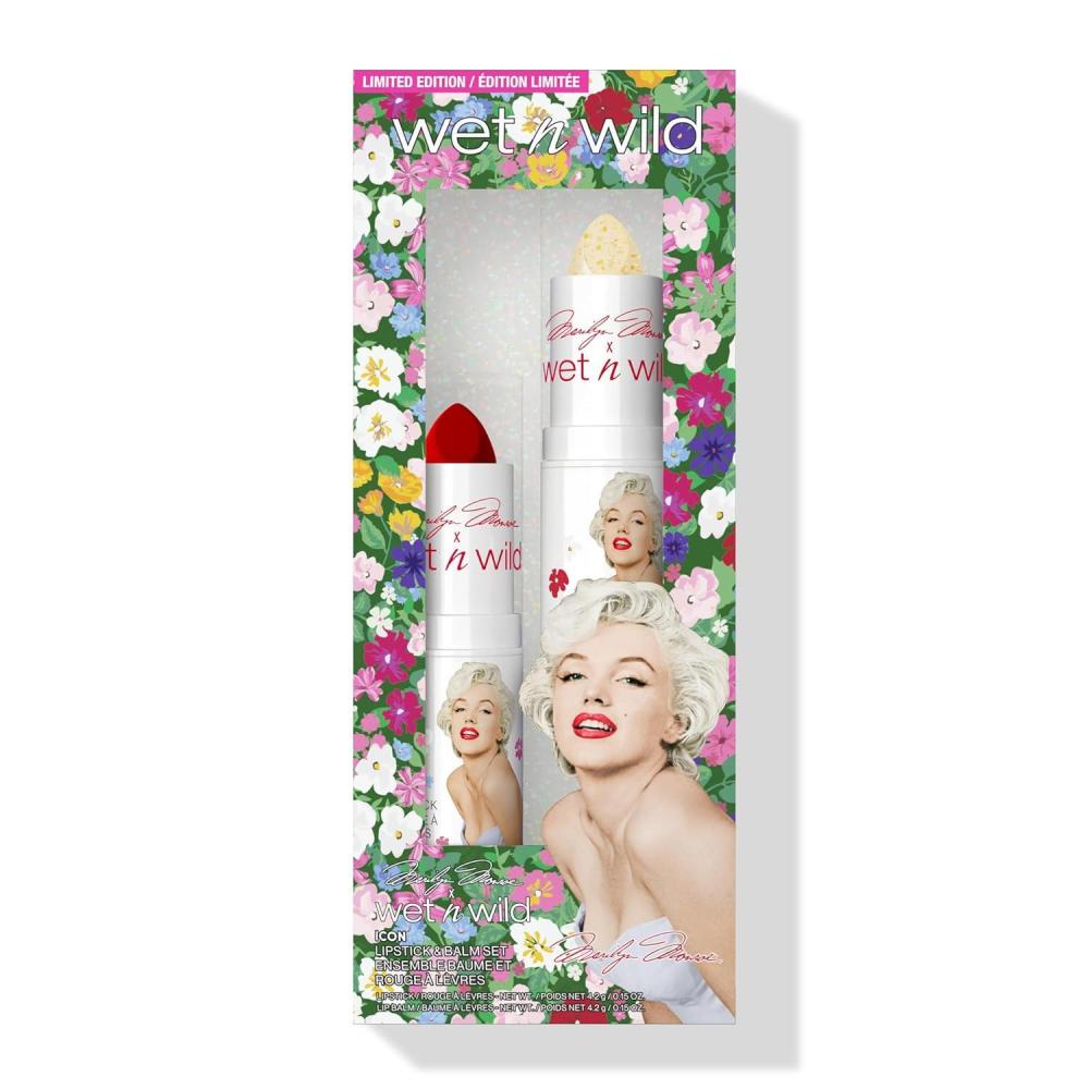 wet n wild Marilyn Monroe Collection Icon Lipstick and Balm Set