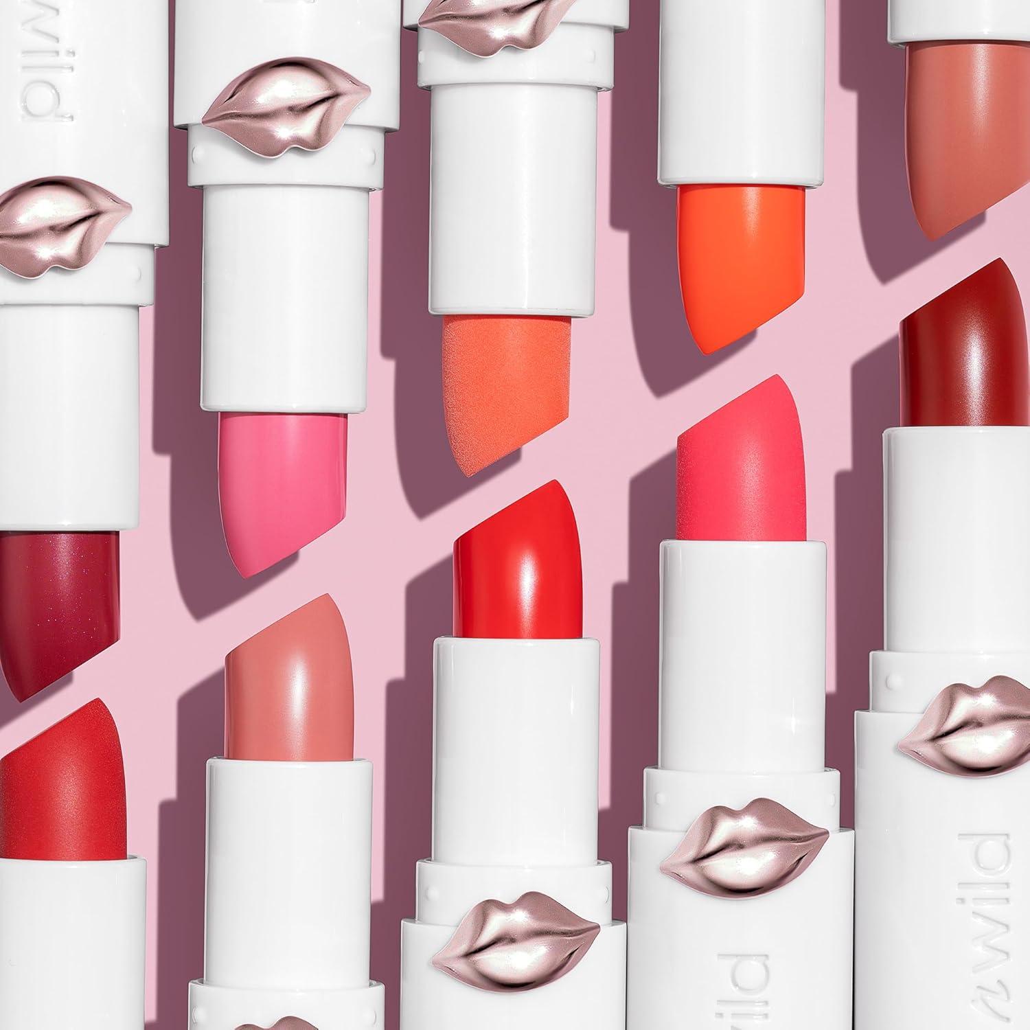 wet n wild Mega Last High-Shine Lipstick Lip Color, Infused with Seed Oils For a Nourishing High-Shine, Buildable & Blendable Creamy Color, Cruelty-Free & Vegan – Pinky Ring(Jam With Me)