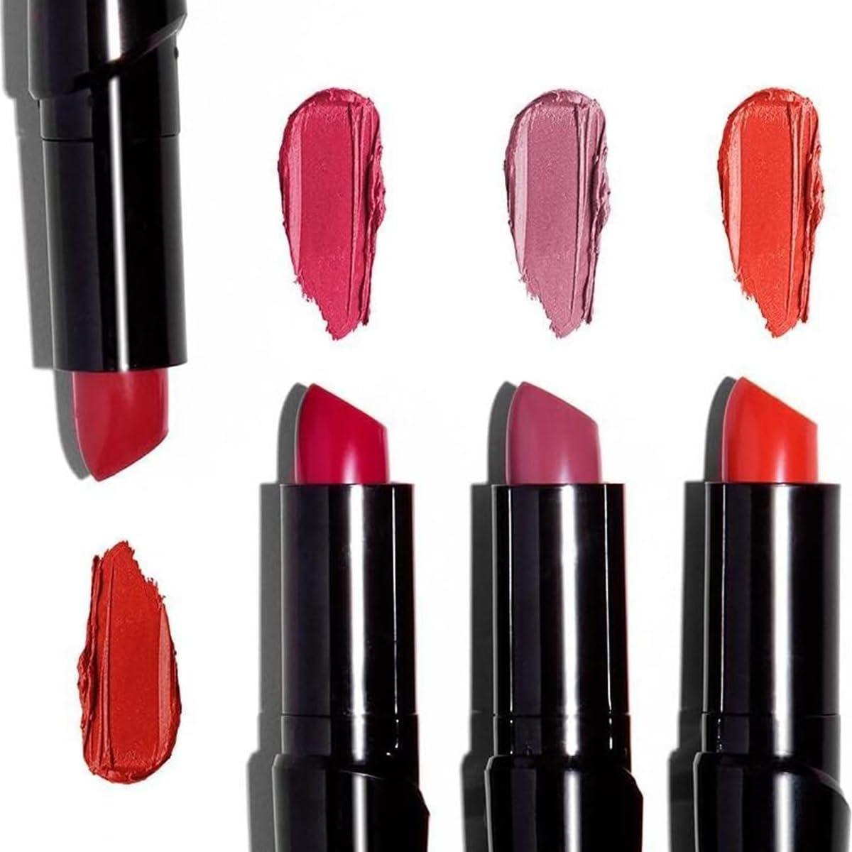 wet n wild Silk Finish Lipstick, Hydrating Rich Buildable Lip Color, Formulated with Vitamins A,E, & Macadamia for Ultimate Hydration, Cruelty-Free & Vegan – Hot Red(Just Garnet)