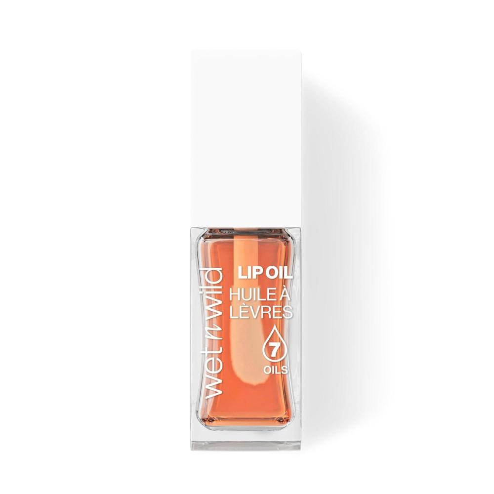 wet n wild Lip Oil – Lightweight, Non-Sticky, Hydrating & Nourishing Formula with 7 Conditioning Oils, Vegan & Cruelty-Free – Cedar Rose(Orange Blossom)