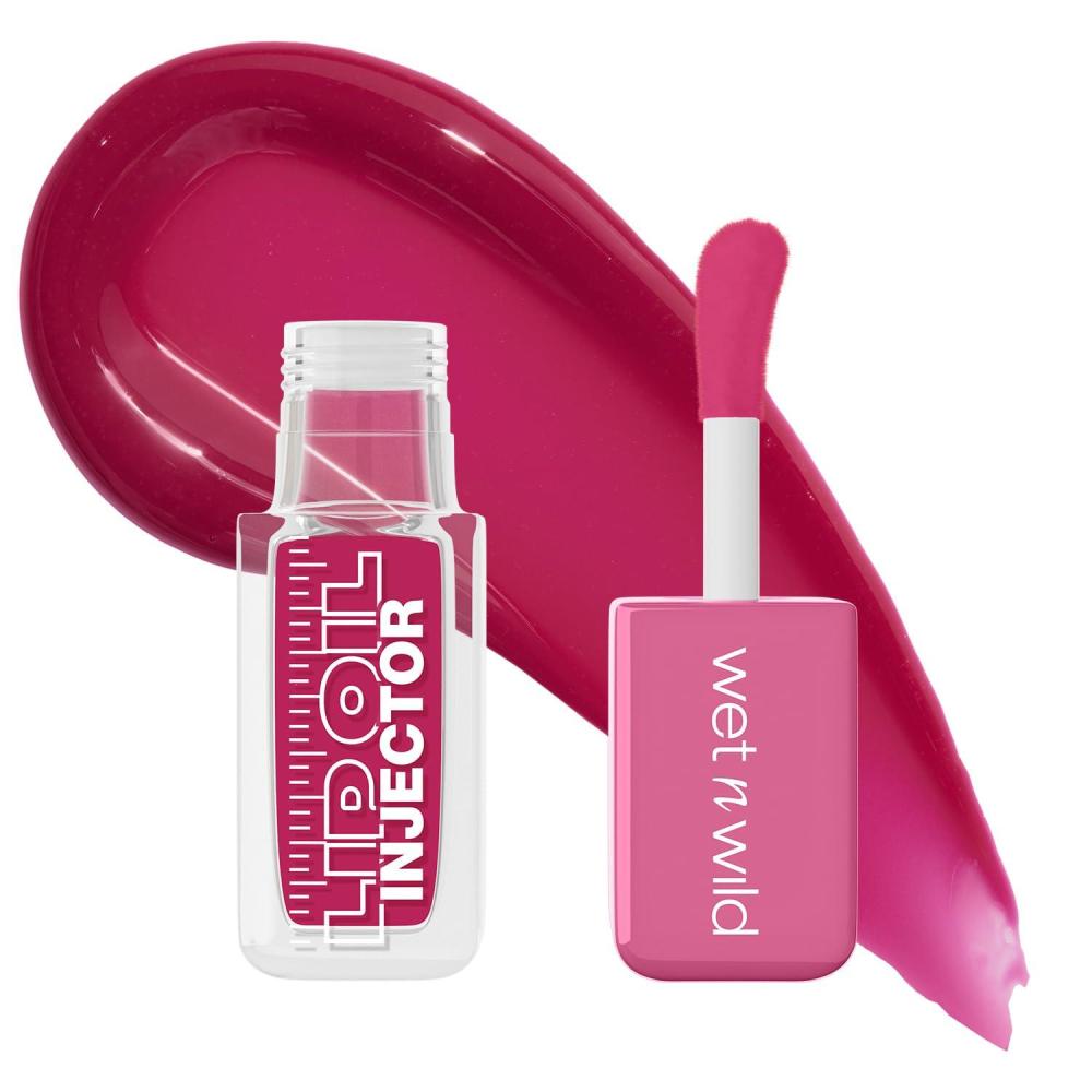 wet n wild Hello Kitty Glitter Lip Oil, New 10 Oil Infused Formula, Warm Apple Pie Lightly Scented, Sparkly Bold Colors, Cruelty-Free & Vegan – Diamond Bow(Flirt Filter)