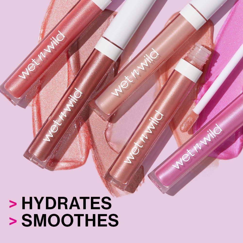 wet n wild MegaSlicks Lip Gloss, Ultra-Glossy, Vitamin-E Enriched, Ultra-Gloss High Shine Moisturizing, Cruelty-Free & Vegan – Berried Treasure(Carded)(That’s My Jam)