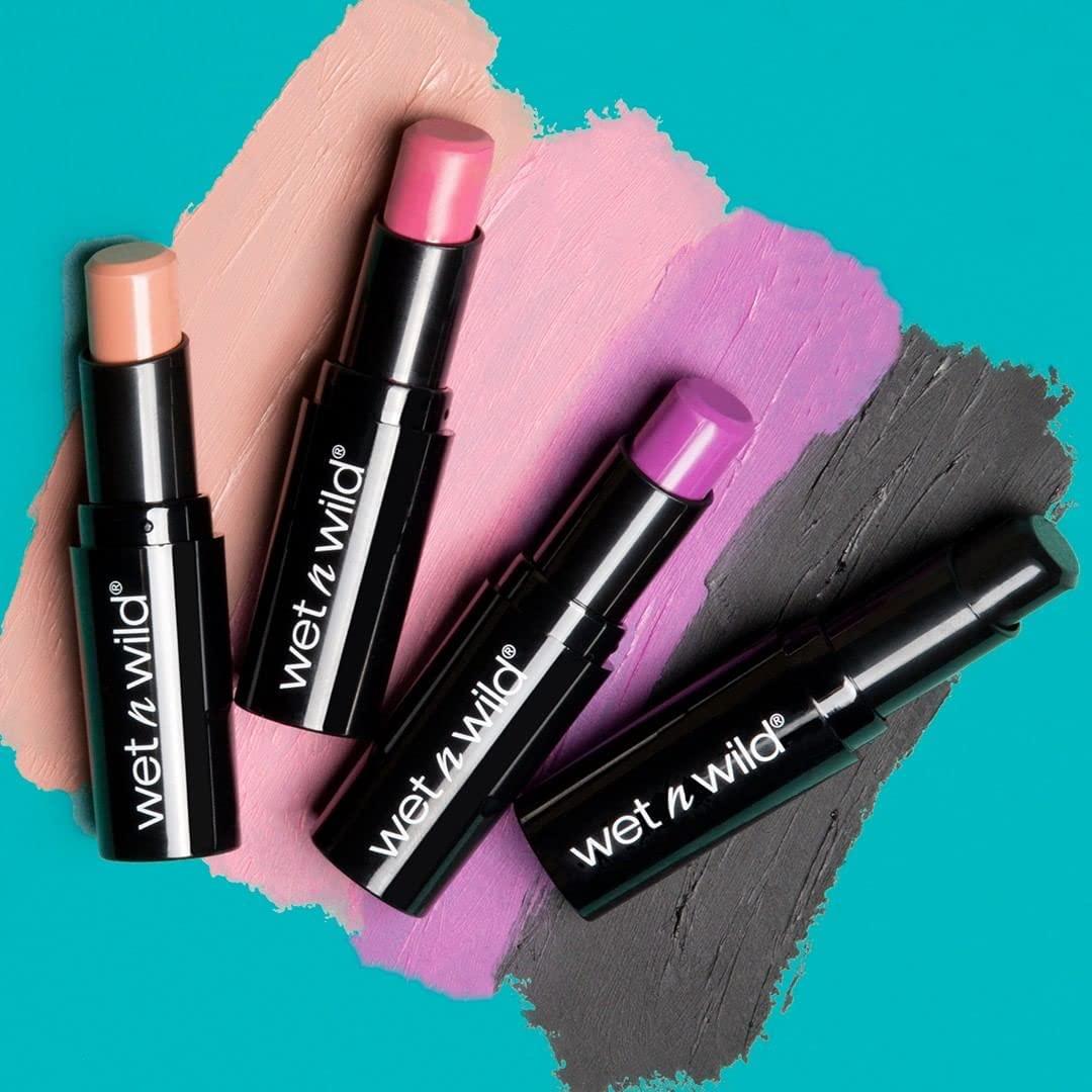 wet n wild Perfect Pout Lipstick, Black Power Outage Vegan | Gluten-Free | Cruelty-Free | Lip Color(Ring Around The Rosy)