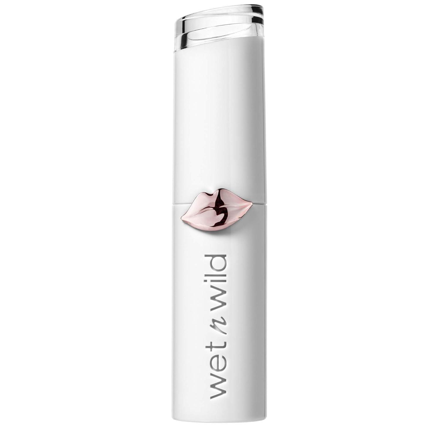 wet n wild Mega Last High-Shine Lipstick Lip Color, Infused with Seed Oils For a Nourishing High-Shine, Buildable & Blendable Creamy Color, Cruelty-Free & Vegan – Pinky Ring(Crimson Crime)