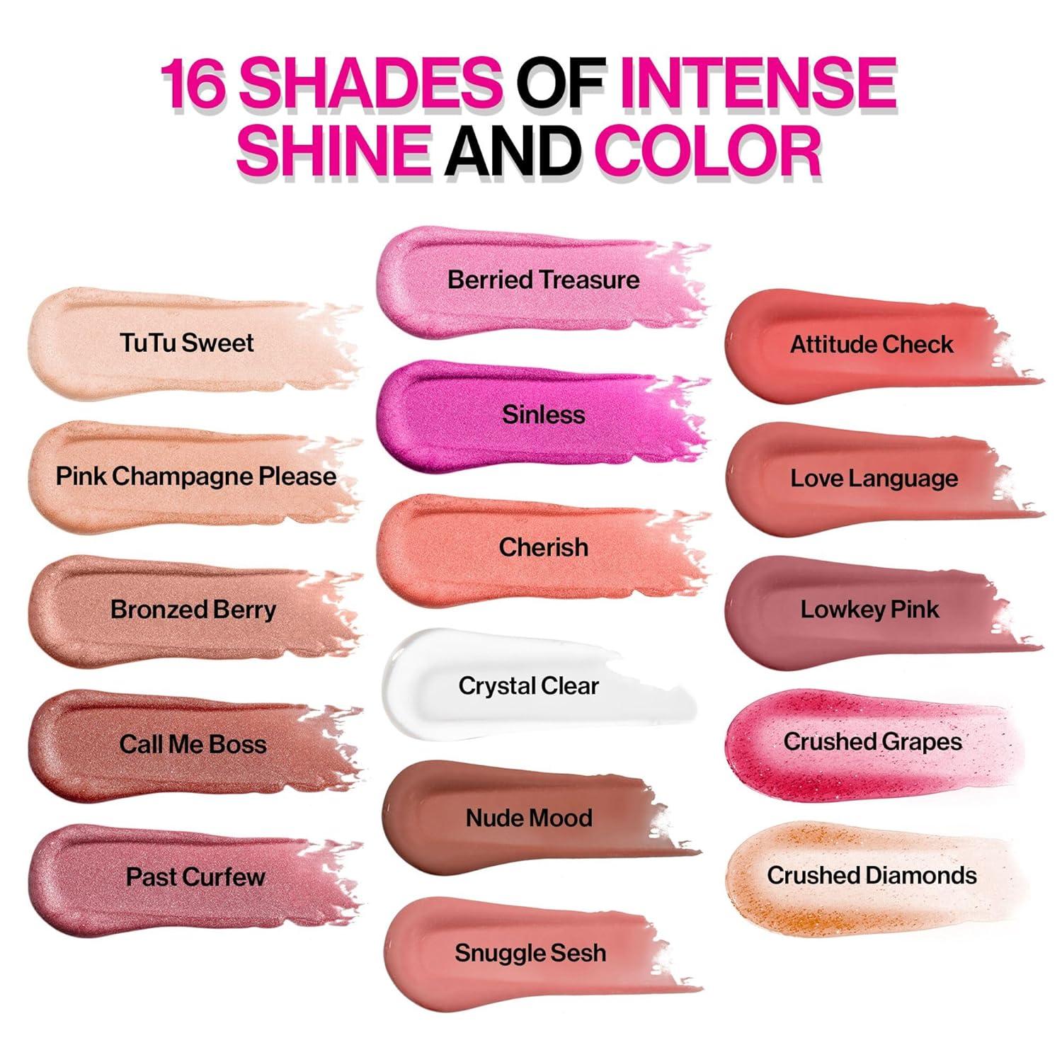wet n wild MegaSlicks Lip Gloss, Ultra-Glossy, Vitamin-E Enriched, Ultra-Gloss High Shine Moisturizing, Cruelty-Free & Vegan – Berried Treasure(Carded)(Sinless)