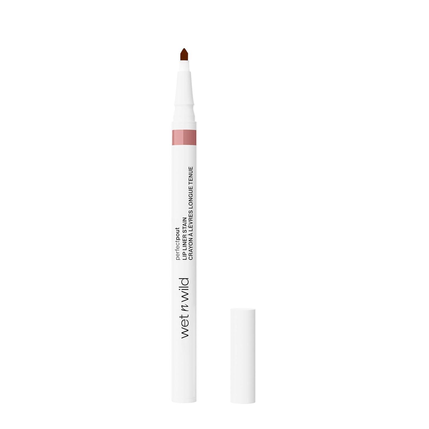 wet n wild Perfect Pout Matte Retractable Gel Lip Liner Pencil, Rich Creamy Long Lasting Color, Well-Defined and Flawless Application, Vegan & Cruelty-Free – Purple Lay Down the Mauves(Nude Tights)