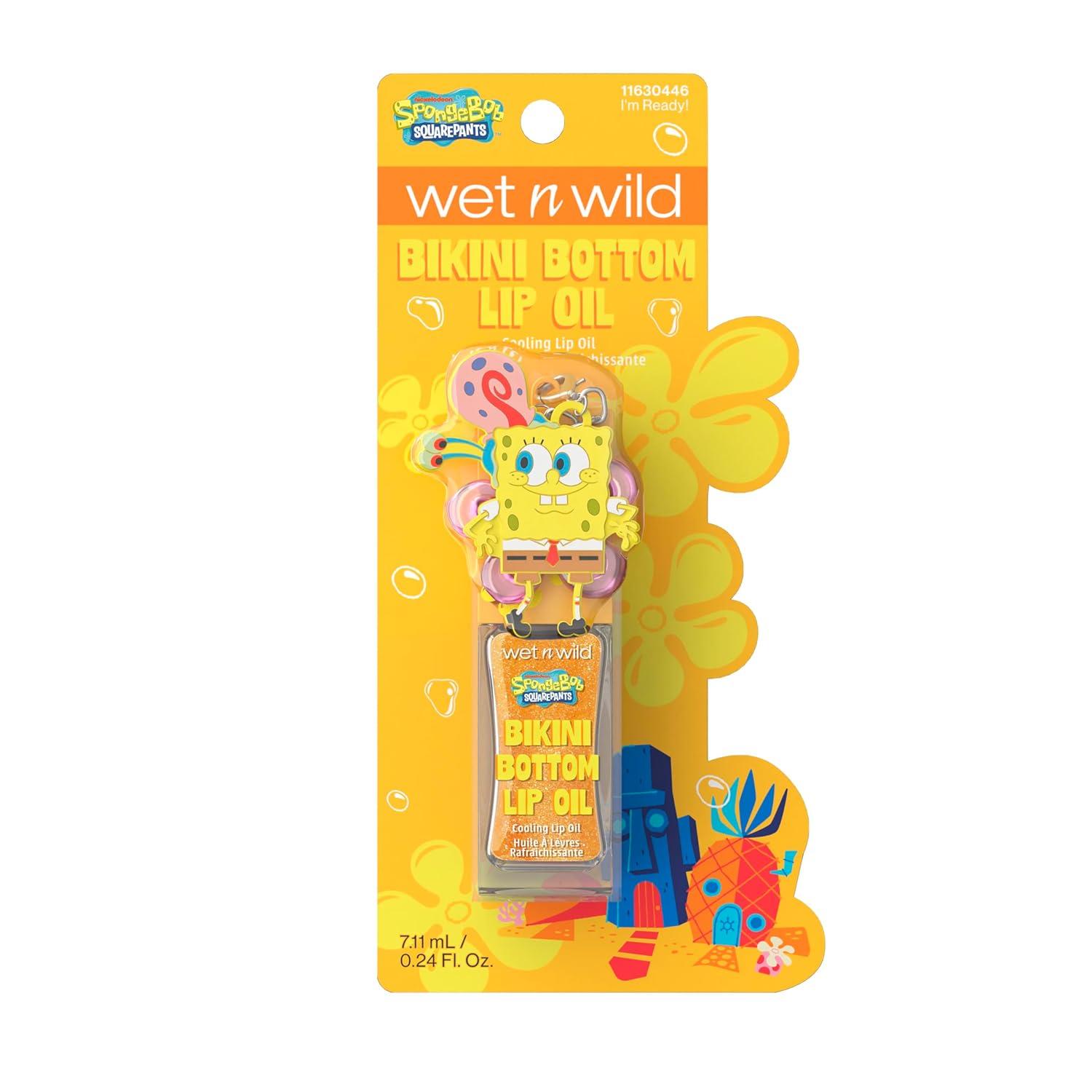 wet n wild Hello Kitty Glitter Lip Oil, New 10 Oil Infused Formula, Warm Apple Pie Lightly Scented, Sparkly Bold Colors, Cruelty-Free & Vegan – Diamond Bow(I’m Ready )